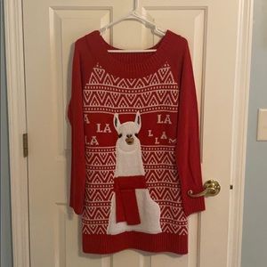 Fa La Llama Christmas sweater